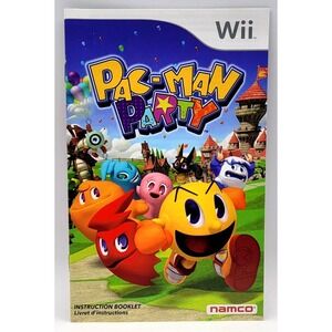 Pac-Man Party - Nintendo Wii GAME MANUAL ONLY *NO GAME*